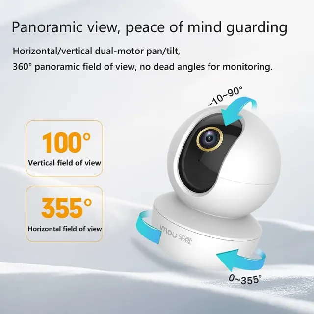 Indoor Security Camera Ranger SE 2MP 4MP AI Human Detect Camera Surveillance Wireless IP 4X Digital Zoom Camera 3