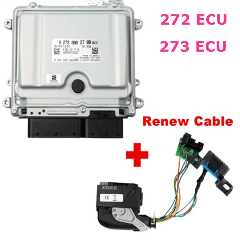 

ME9.7 add Renew Cable For Mercedes ECU ECM 272 / 273 Engine Programming Compatible with All Series of 273 Engine 4.6L 4633CC V8