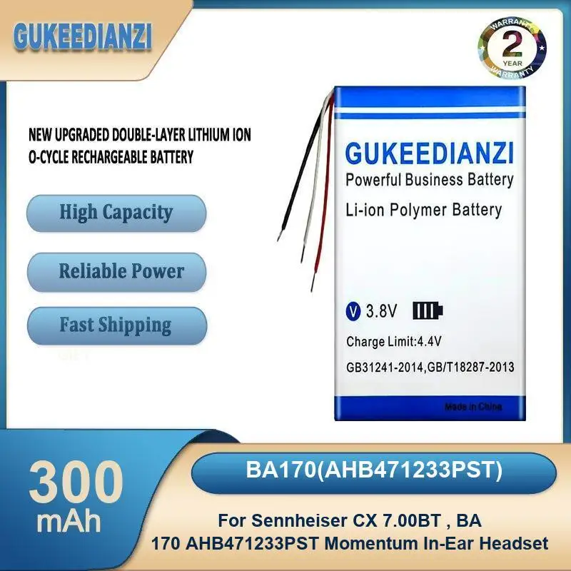 Фото Аккумулятор для Sennheiser CX Sport, CX 350BT, CX 6.00BT, CX 150BT 7.00BT BA 170 AHB471233PST Momentum In-Ear Headset AHB480832PLT №2