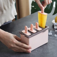 6 cells round shape summer accessories kitchen tools food grade lolly mould diy ice cream maker popsicle molds dessert molds
