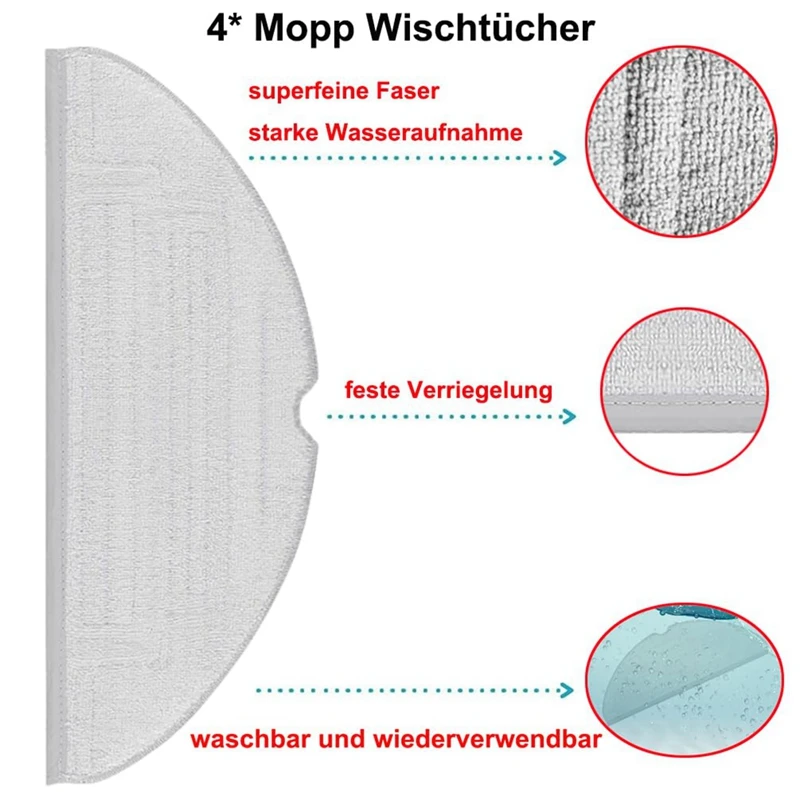 Набор аксессуаров для робота-пылесоса Roborock S8 / + Pro Uitra двойная основная и боковая