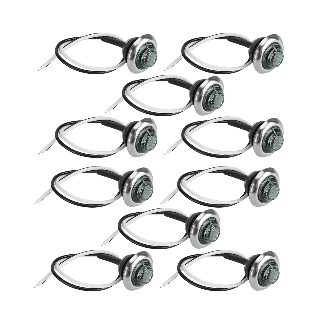 10 шт. зеленые круглые боковые мини-маркеры фотообои универсальные 12-24 В для