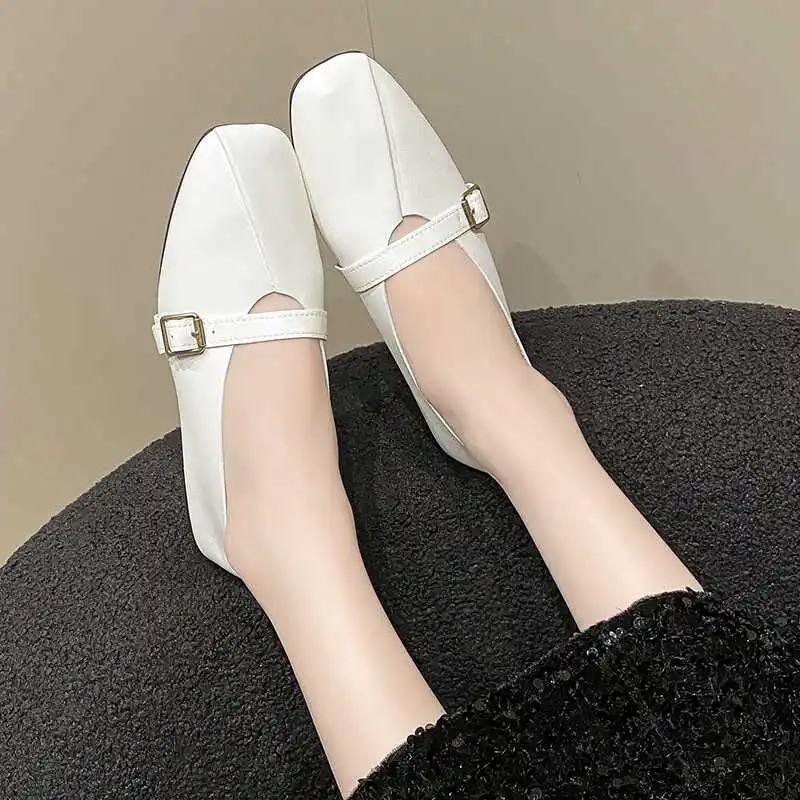 Туфли-лодочки женские универсальные Мягкие Мокасины с квадратным носком