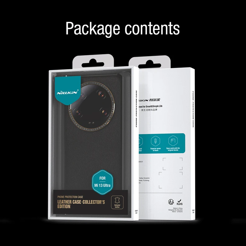 For Xiaomi 13 Ultra Case NILLKIN Minimalism Leather Case-Collector's Edition Metal Camera Lens Protection Cover For Mi 13 Ultra