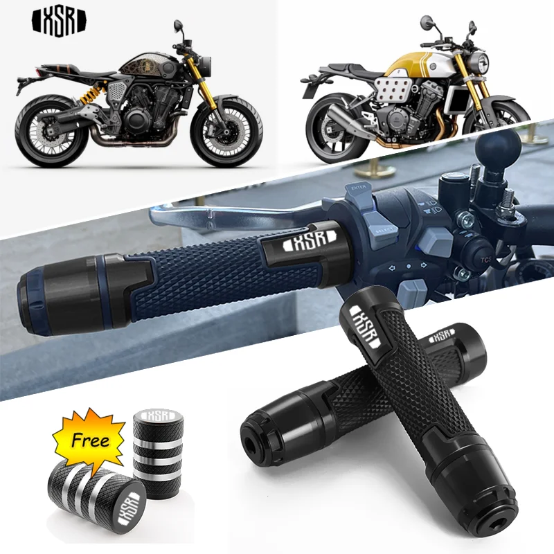 

For YAMAHA XSR700 XSR 700 XSR900 XSR 900 XSR125 155 2023 Motorcycle CNC Anti-Slip Handlebar Grips Ends Handle Cap Hand Bar Plug