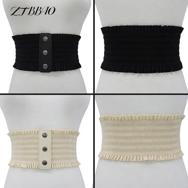 

Женский черный эластичный широкий пояс, дизайнерский ремень для пальто, женский ремень для пальто из искусственной кожи, 1 шт.