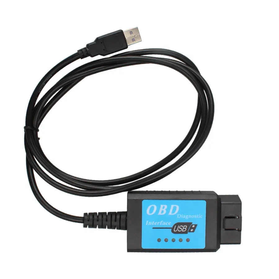 

USB ELM327 V1.4 пластиковый OBDII EOBD CAN-BUS сканер с программным обеспечением для чипа FT232RL V2.1