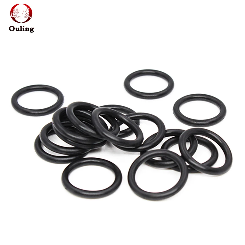 FKM O Ring Seal Gasket Thickness CS1.8/2.65/3.55mm ID1.8-20mm FPM Oil Acid and Alkali Resistant Automobile Fluororubber O-Ring