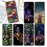 marvel phone case for samsung galaxy s7 s8 s9 s10e s21 s20 fe plus case soft silicone cover hulk comics thanos marvel funda capa