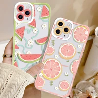 clear fruit case for samsung a52 phone back case galaxy s22 ultra s21 s20 fe a52s 5g a51 a12 a21s a32 a73 a72 a71 a53 a50 a50s