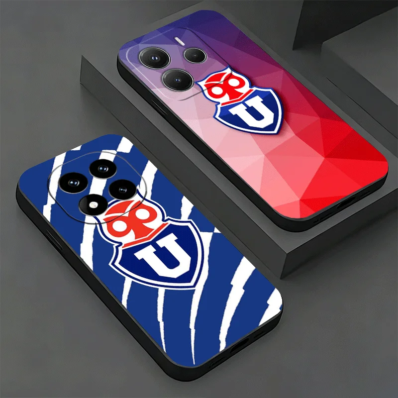 Фото Мягкий чехол для телефона Xiaomi Redmi Note 15 14 13 12 Pro Plus Chile U-University Logo 12S 11S 4G 11T 5G 10S 11E, черный чехол-накладка №1
