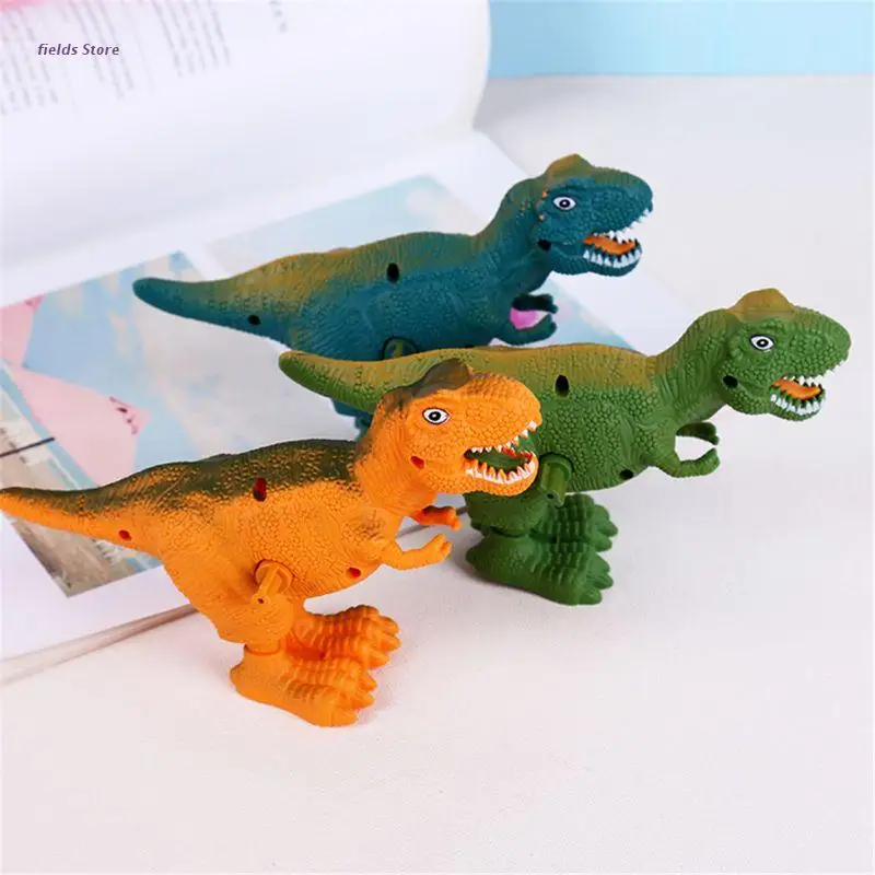 

7’’ Winding Dinosaur Toy Lovely Wind Up Toy for Baby Learning Education Fine Motor Skill Toy for Kindergarten Kids Gift