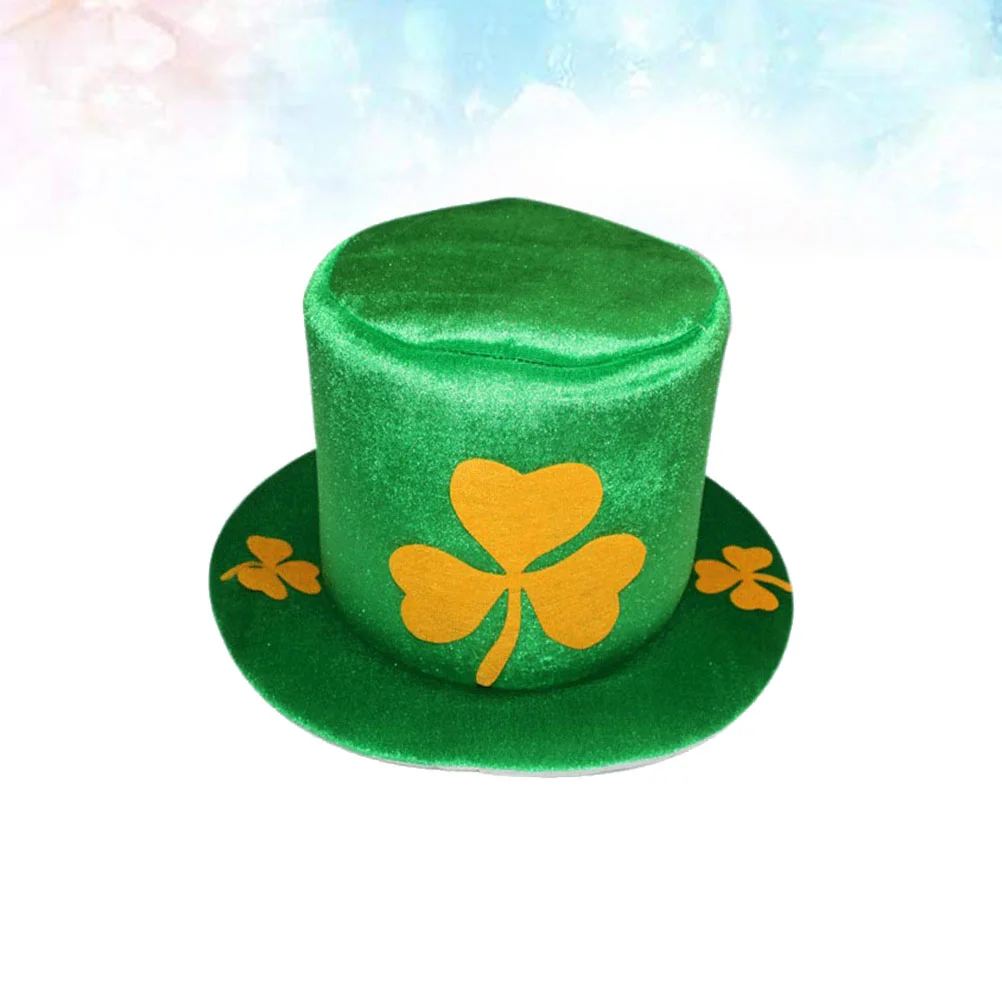 

1pc Magician Hat Shamrock Party Hat St Patrick's Day Decoration Leprechaun Carnival Costume Saint Patricks Day Hat
