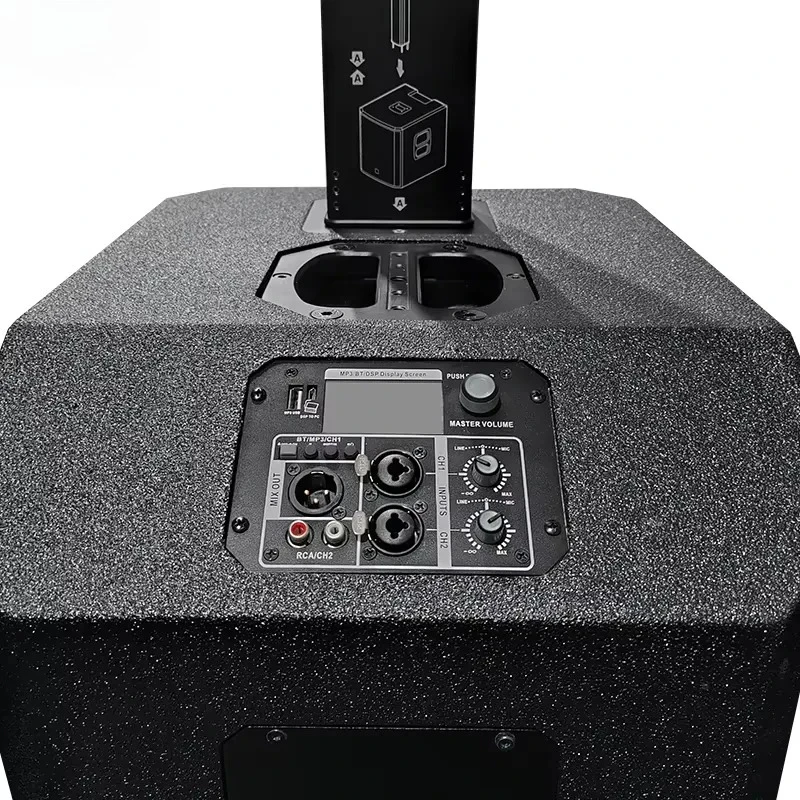 IPX1000 1200W Активная колонная акустическая система для DJ-вечеринок, 12-дюймовый сабвуфер с DSP, модульная конструкция, профессиональное звуковое оборудование для мероприятий на открытом воздухе. (art.: 3920dcc38bf80) - 3920dcc38bf80
