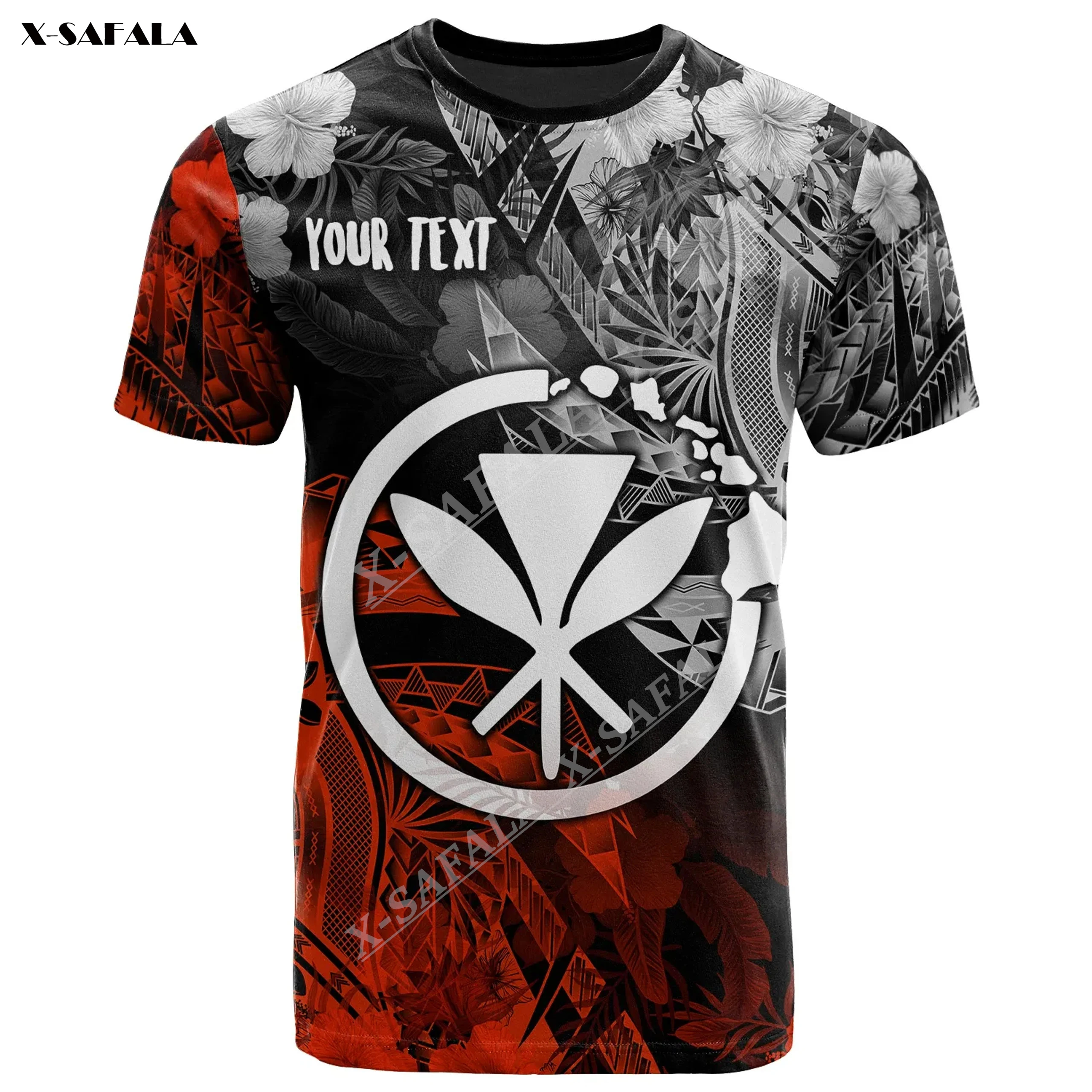 

Kanaka Hawaii Polynesian Vintage Maoli Custom 3D Print Men T-Shirts Tops Tees Short Sleeve Casual Milk Fiber Quick Dry Summer