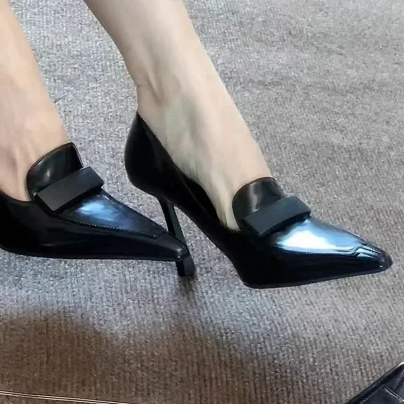 Новые элегантные женские туфли-лодочки на высоком каблуке 8 см свадебные