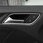 Автомобильный Стайлинг, дверная ручка, декоративная Обложка, наклейки для Audi A3 8V 2013-2019, внутренние дверные ручки, отделочные полосы