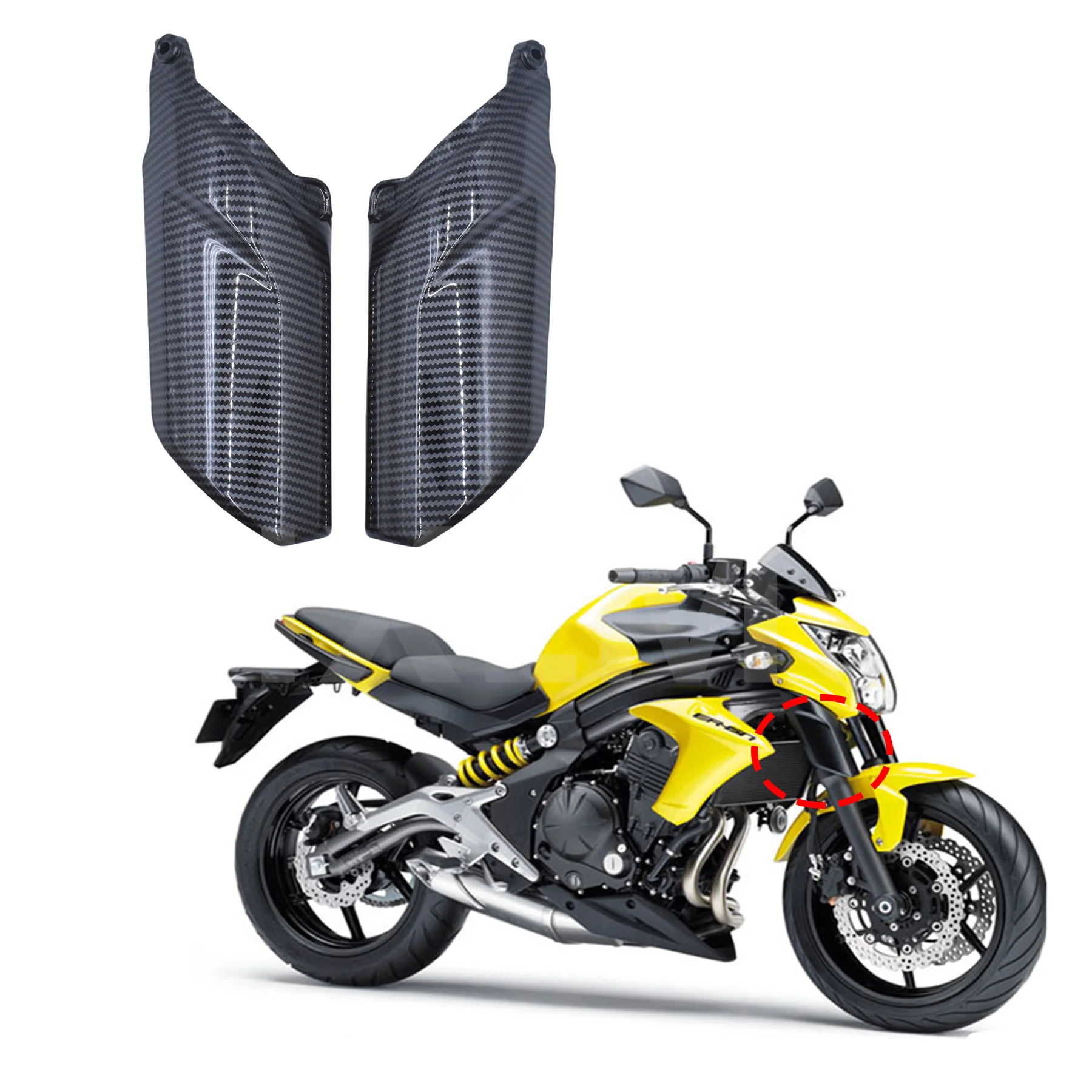 Мотоциклетный чехол для KAWASAKI ER6N ER-6N 12 13 14 15 16 переднее крыло подвеска вилка