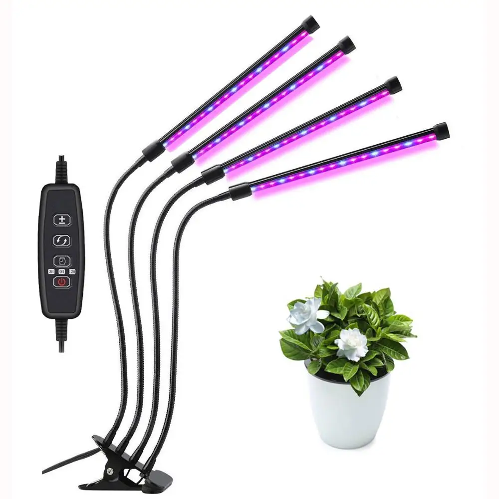 Full Spectrum Phytolamps DC5V USB LED Grow Light Desktop Clip Phyto Lamps Timing Dimming For Plants Flowers Grow Box