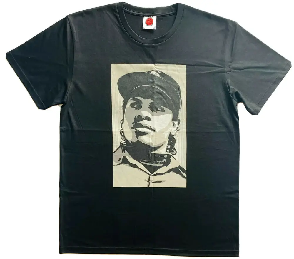 Новая мужская черная футболка EAZY E рэп-группа Music большая Бесплатная доставка -