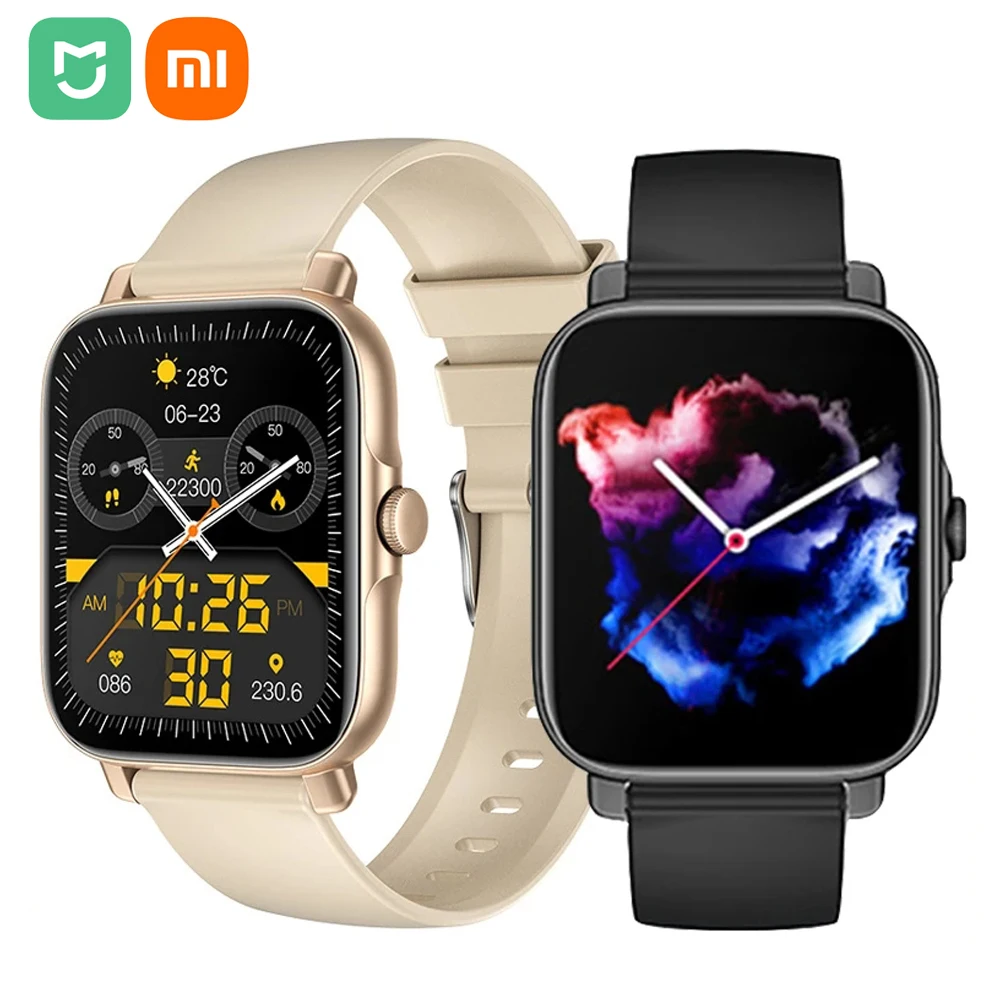 

Смарт-часы Xiaomi с Bluetooth, Смарт-часы для мужчин и женщин, фитнес-трекер с пульсометром, спортивный режим для IOS и Android, 2023