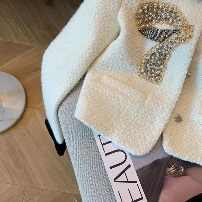 Женские куртки в стиле пэчворк короткое пальто с длинным рукавом элегантный