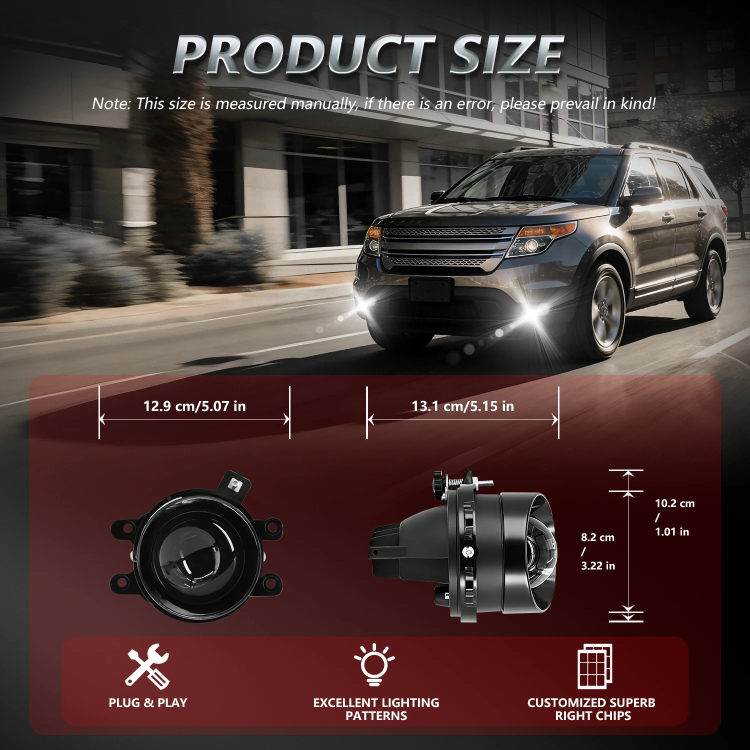 Фото EAGLEVISION Светодиодные лампы для фар 1200W (белый/желтый свет), биксеноновые HID лампы ближнего/дальнего света для противотуманных фар Nissan и ярких противотуманных фар Toyota №4