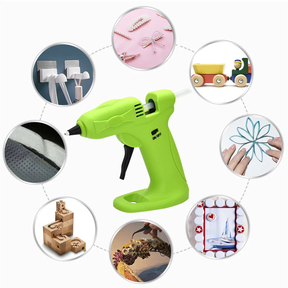 

13W Hot Melt Glue Gun Portable Handheld Wireless Electric Glue Machine 2000mAh Household Manual for Repairing Handmade
