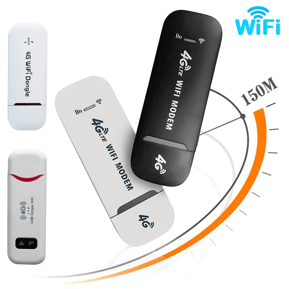 

4G LTE Wireless WiFi Router USB Dongle Mobile Broadband SIM Card 150Mbps Modem Stick Mini Hotspot for Macbook Laptop Accessories