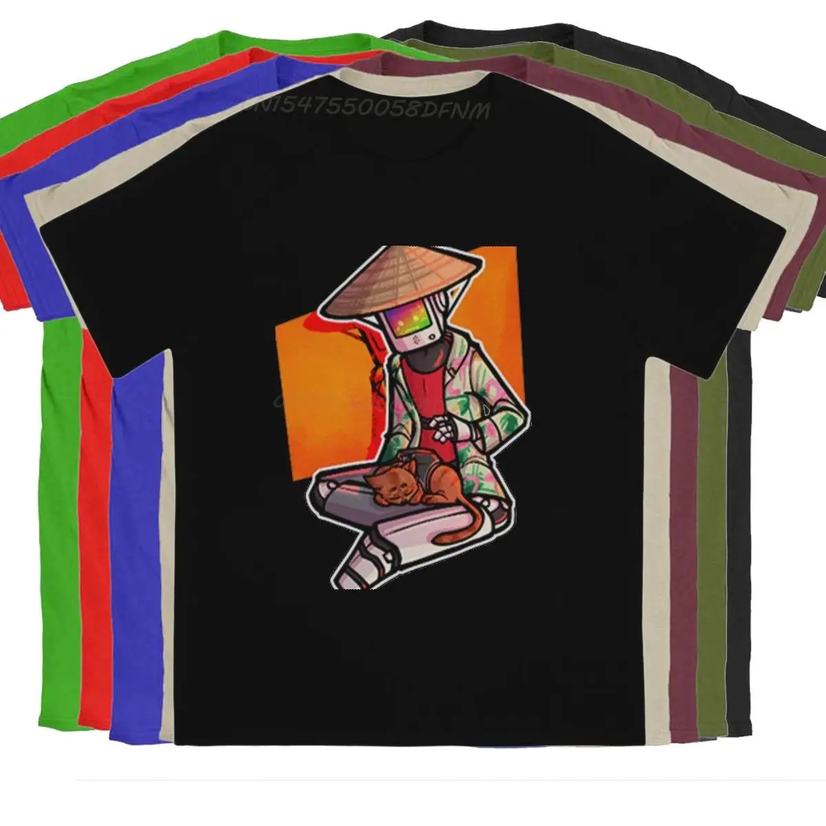 

Stray Game Male T Shirt Men State of Play Fashion T-shirts Man Graphic Printed Loose Streetwear Tops Retro Cotton T-shirts