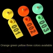 

Animal Ear Tag No. 1-500 Earrings Lables Sheep Goat Pig Ear Cattle Marker Identification Cards Typing Copper Head