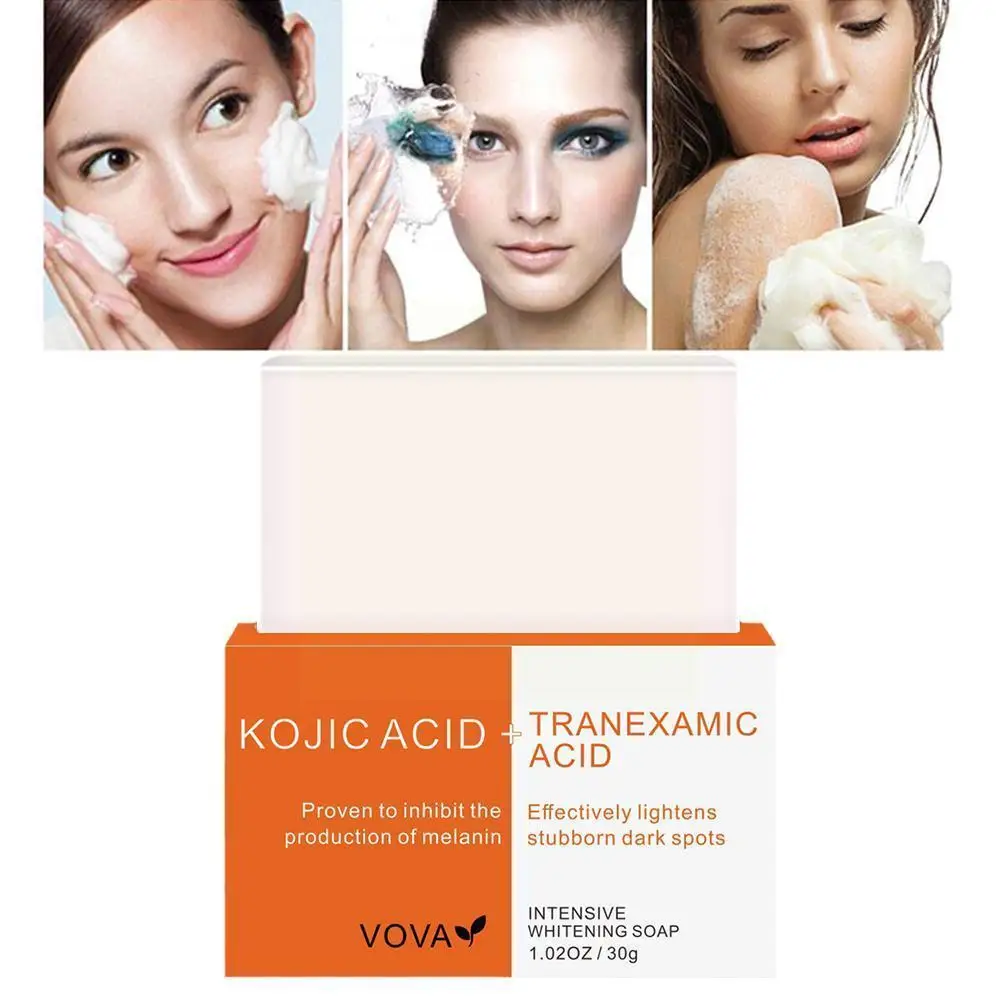 

30g Kojic Acid Soap Dark Black Skin Lightening Soap Handmade Brighten Face Soap Whitening Repair Skin Bleaching Care Body T9t7