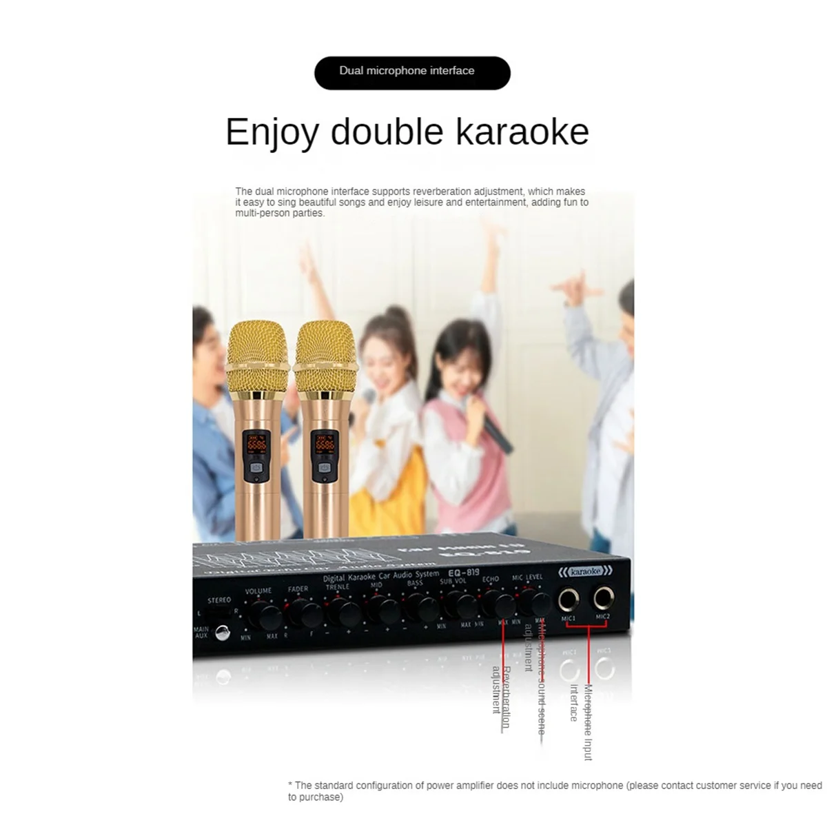 EQ-819 автомобильный эквалайзер многофункциональный аудио настройка интерфейса