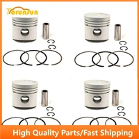 new 4 sets std piston kit with ring me018283 fit for mitsubishi 4d36 engine 104mm