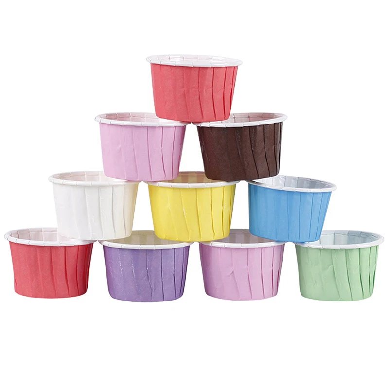 

50Pcs/set Home Muffin Cupcake Liner Cake Greaseproof Paper Wrappers Baking Cup