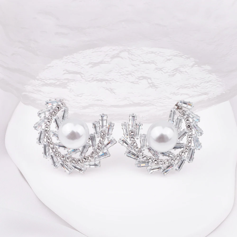 

Sparkling Rhinestone Dangling Drop Earrings For Wedding Hanging Drop Earring Fashion Party Vintage Pendant Jewelry