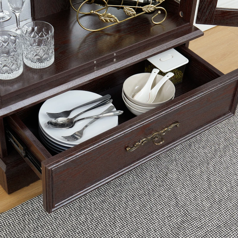 Стеклянный шкаф с подсветкой регулируемыми стеклянными полками на 2 двери