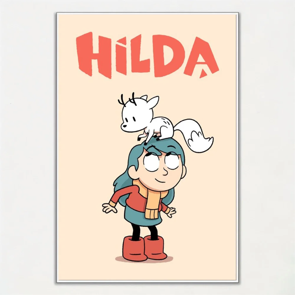 H-Hilda мультфильм девушка плакат настенное искусство домашний декор комнаты