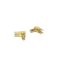 1pc ssmb male plug rf coax convertor connector pcb mount with solder post right angle goldplated new wholesale
