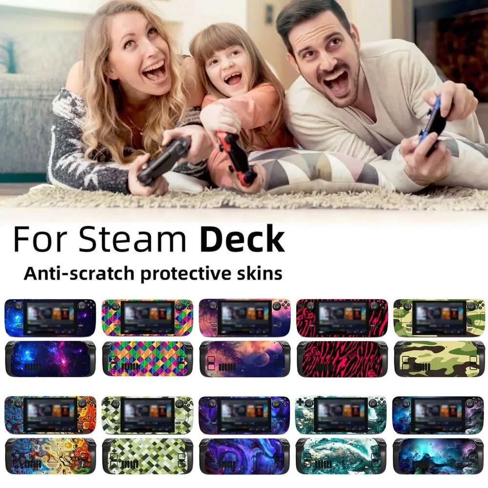Anti-scratch wrap Cover DIY gra konsola Decor dla Steam Deck pokrowiec ochronny estetyczna naklejka na skórki do pokładu parowego 5 Anti-scratch wrap Cover DIY gra konsola Decor dla Steam Deck pokrowiec ochronny estetyczna naklejka na skórki do pokładu parowego 5