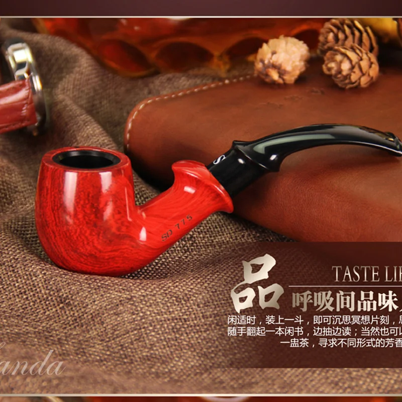 New Removable Wooden Cigarette Holder 132mm Long Red Cigarette Holder