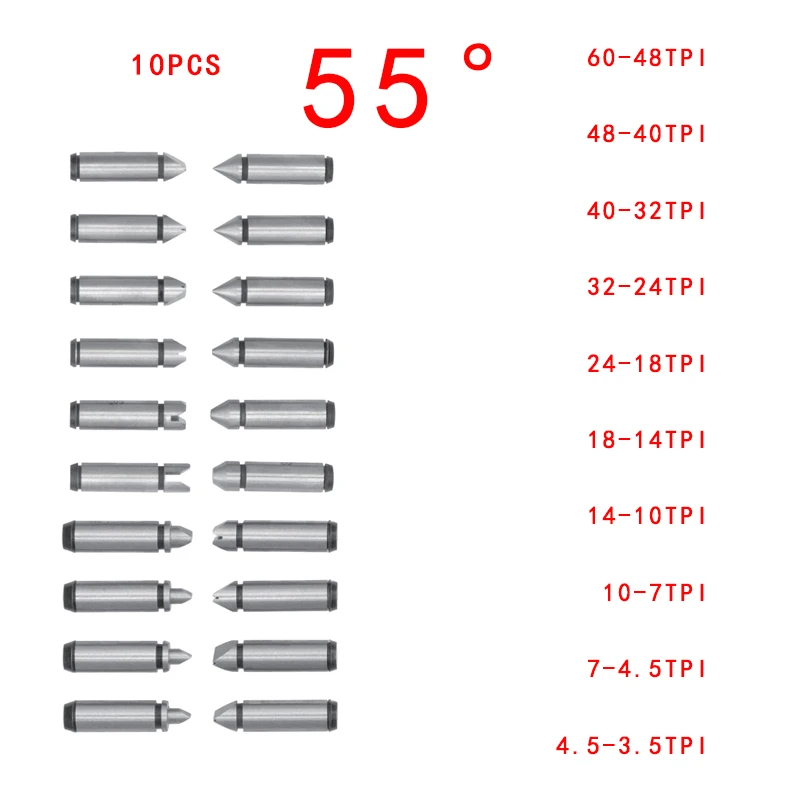 

Дюймовая мерная головка размером 10 пар для цифровых микрометров с винтовой резьбой F0200 60 ° 55 °, защита 25 50 75 100 125 200 175