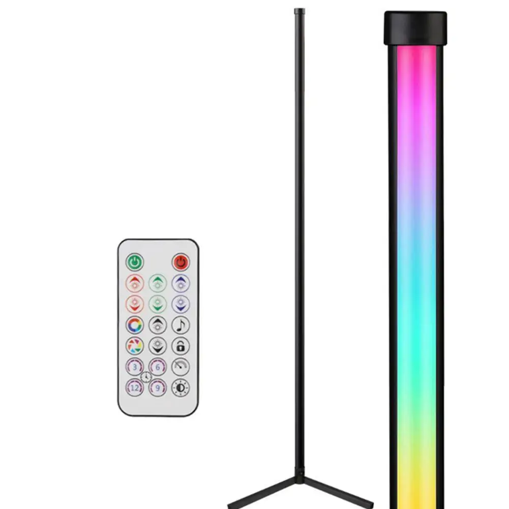 

RGB Colorful Corner Light Voice Activated Pickup Music Rhythm Ambient LED Lamp Bar 6 Size