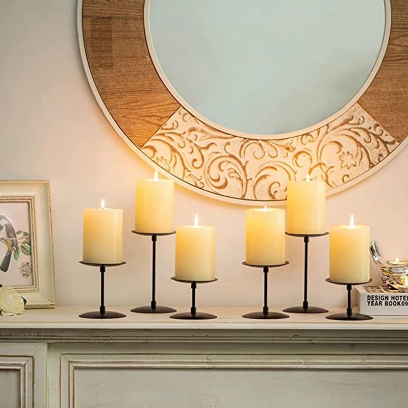 Подсвечник для столба 6 шт. металлический подсвечник украшение рождественского