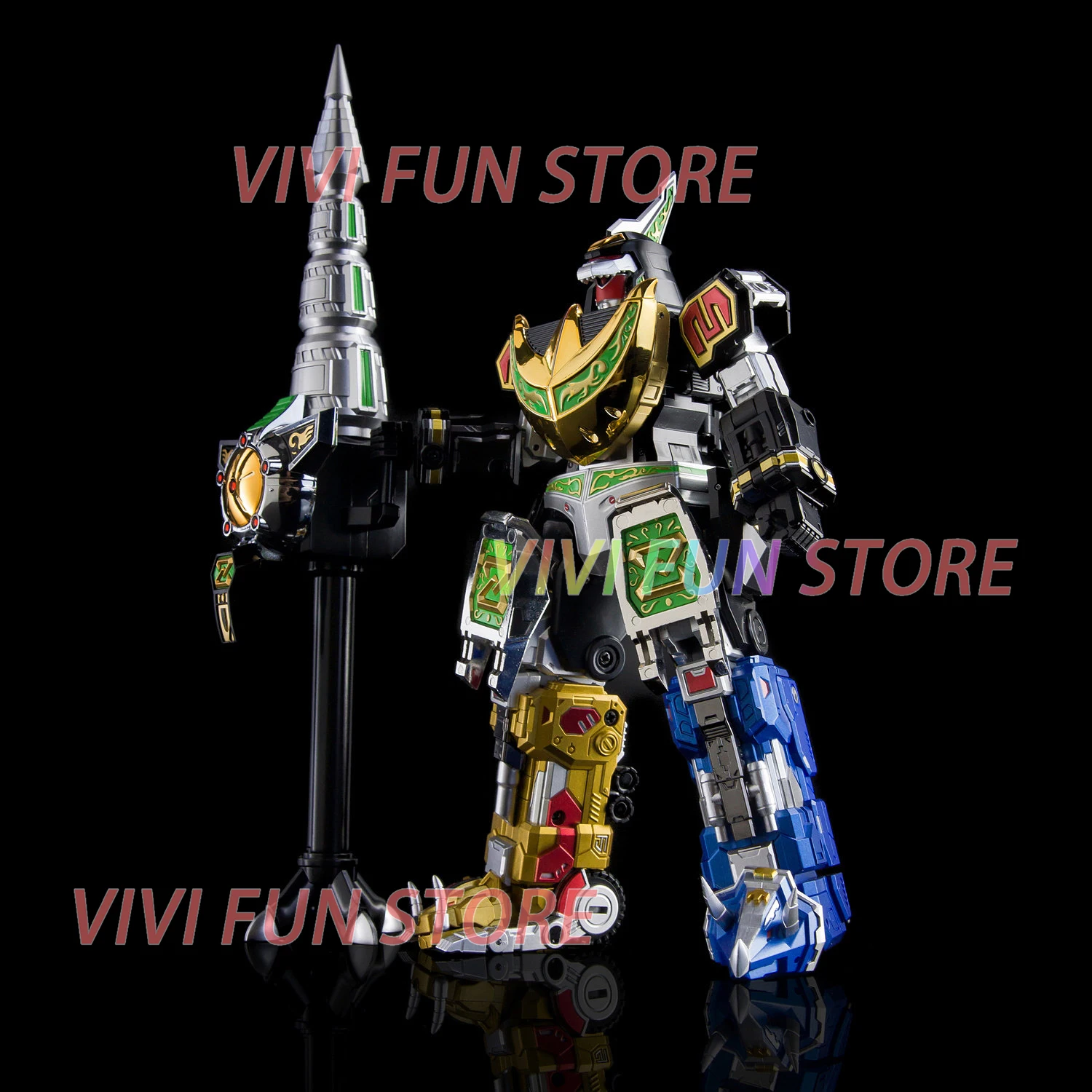 Фото В наличии: LUCKY CAT MC-03S DRAGOOZORD Dragon Caesar DINO MEGAZORD — модель динозавра, совместимая с игрушками Kyoryu Sentai Zyuranger, комбинированная экшн-фигурка №4