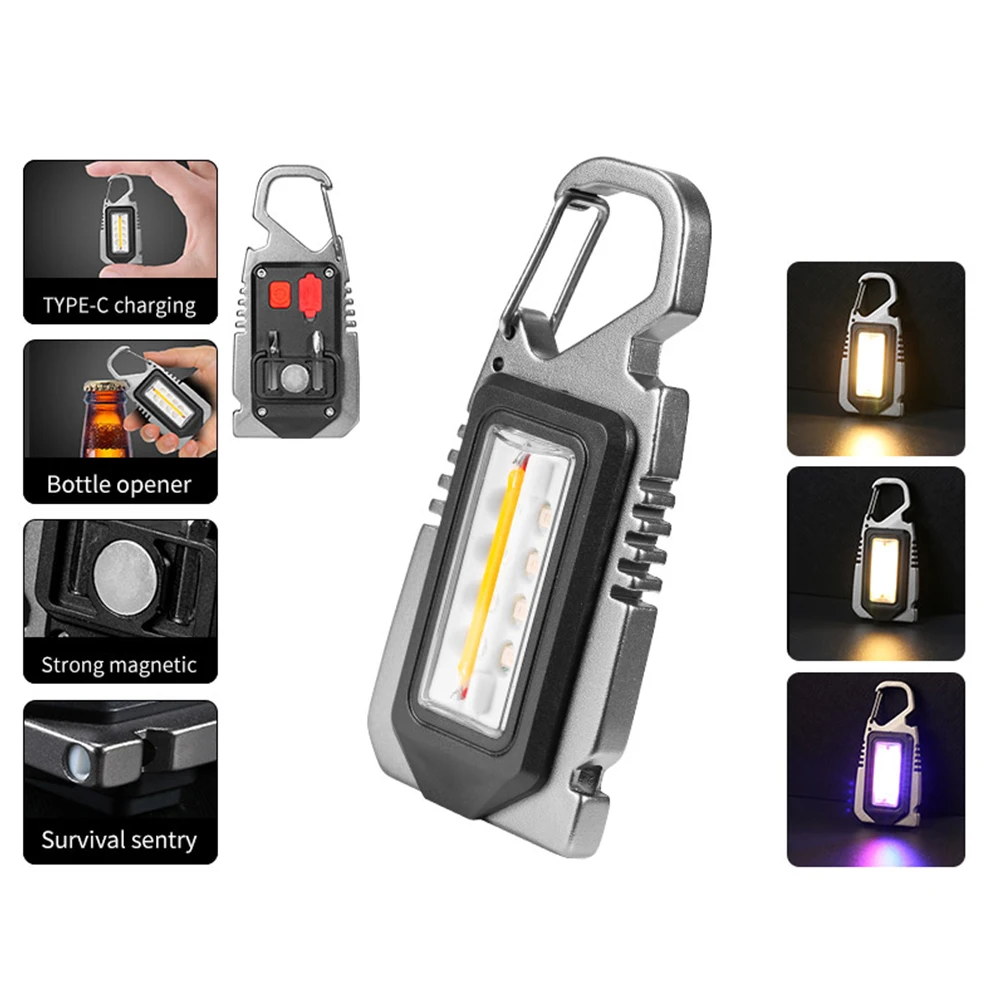 

Lightweight COB LED Inspection Light 7 Modes Bright Working Lights for Outdoor Camping Emergency Night Working