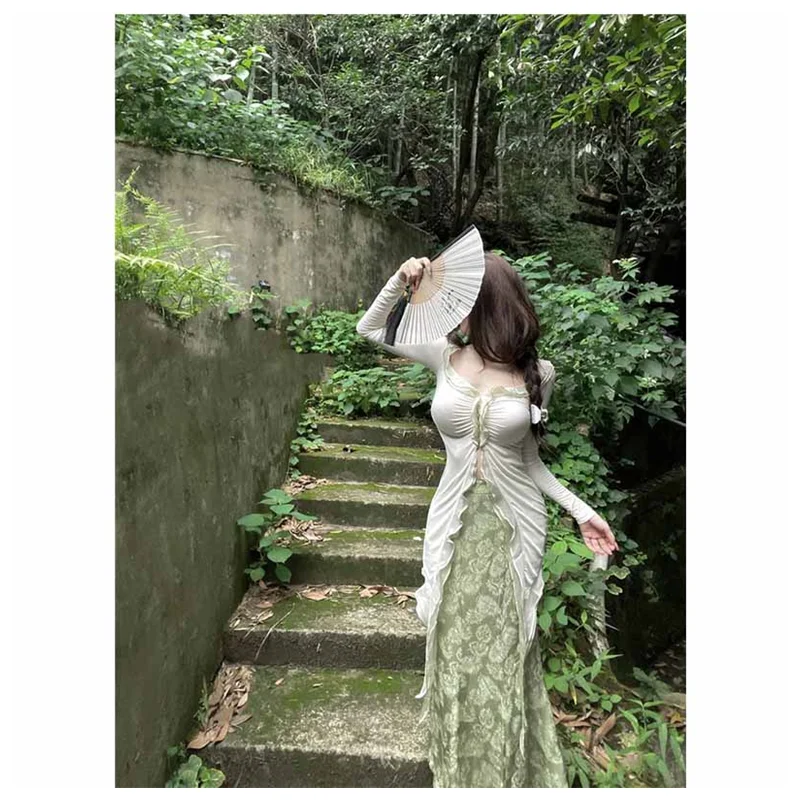 Женский вязаный комплект CAIJEWEL