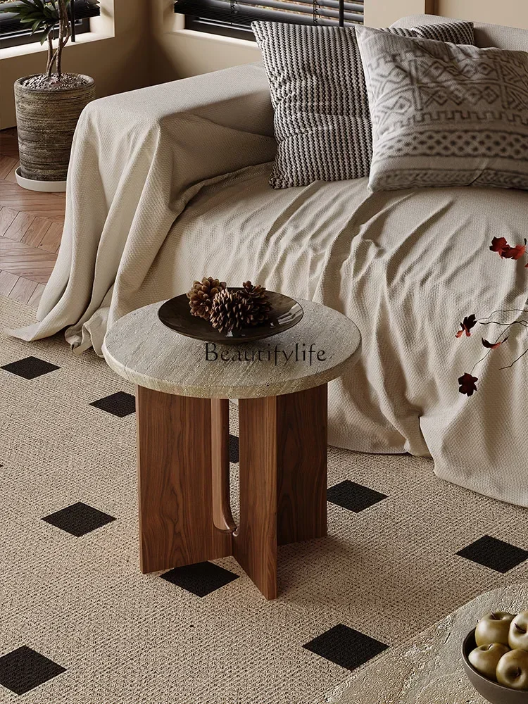 Wabi песок ветер ретро Дерево гостиная диван пещера каменная кромка несколько