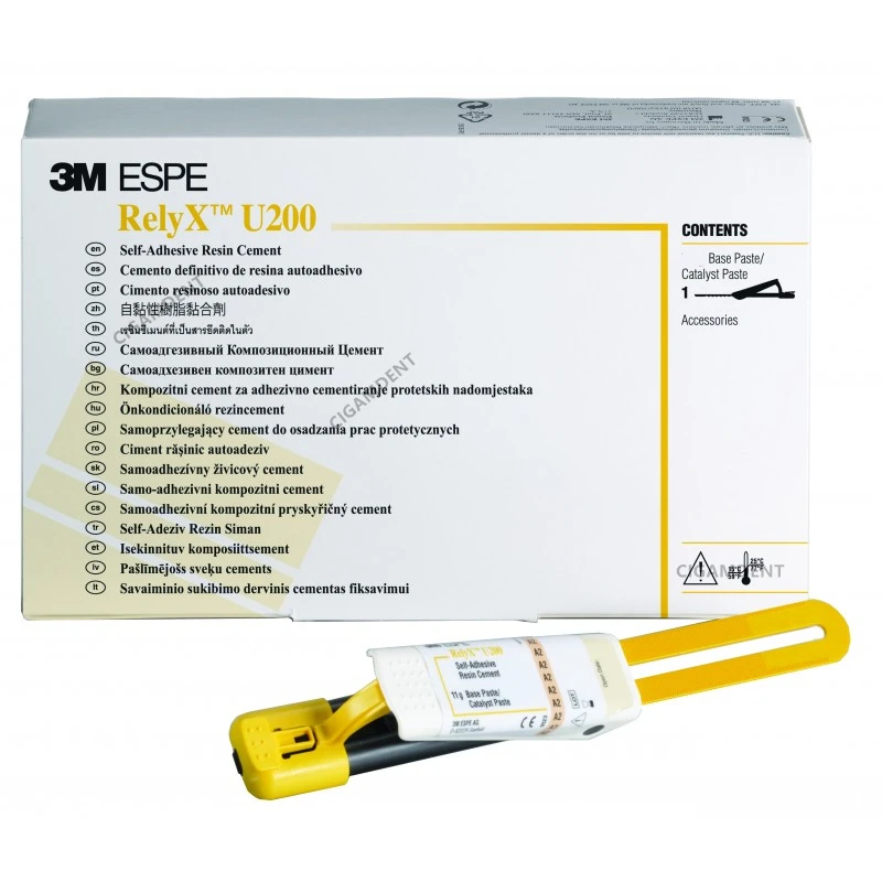 

Самоклеящаяся смола 3M ESPE RelyX U200, цемент Clicker и Automix Dental