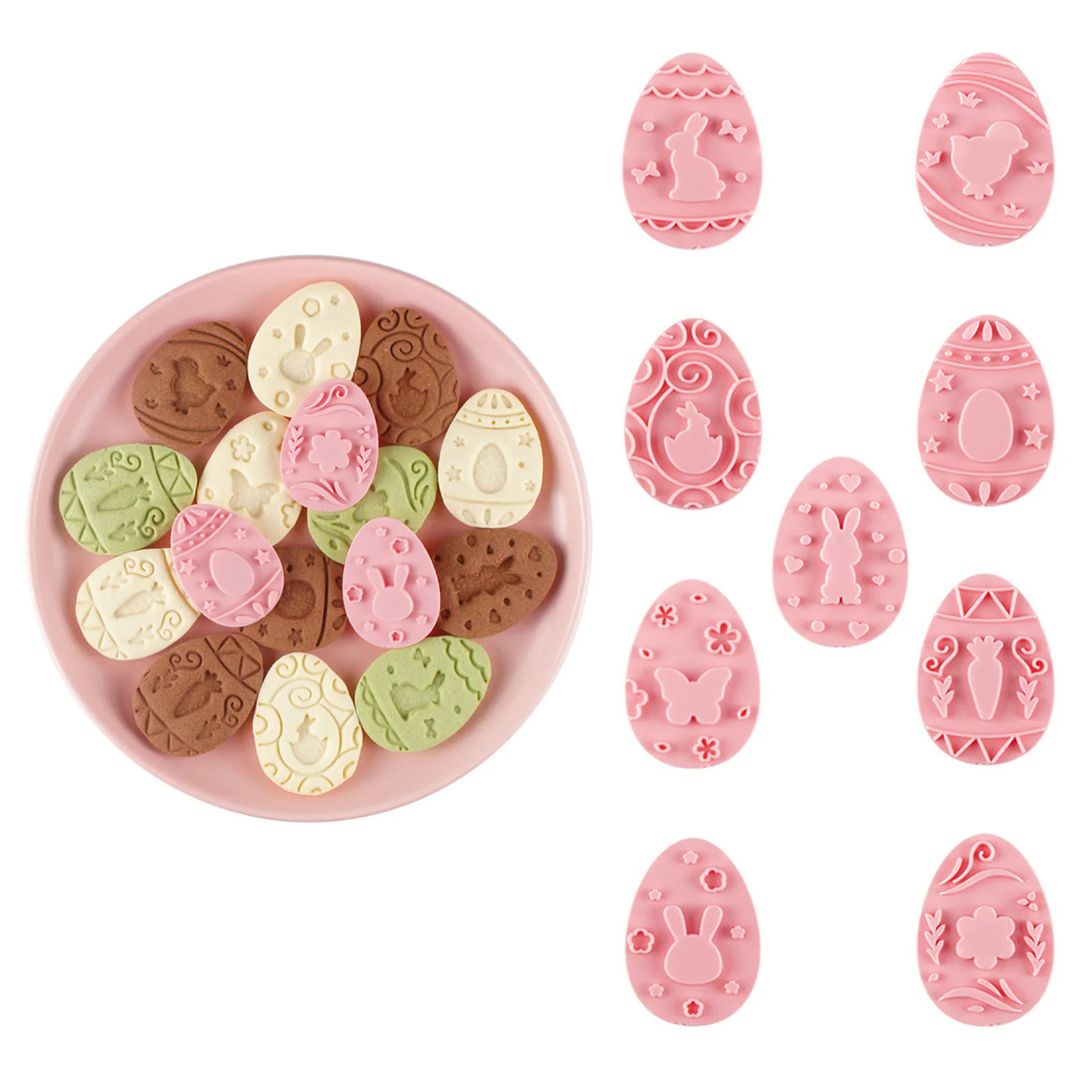

Набор для выпечки пасхальных печенья, 9 шт., штамп для печенья, моющиеся формы, кухонный инструмент, кухонный инструмент для выпечки «сделай ...